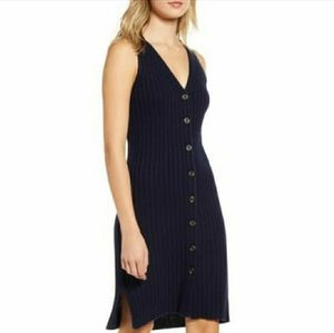 MADEWELL Button-Front Ribbed Tank Sweater NWT L